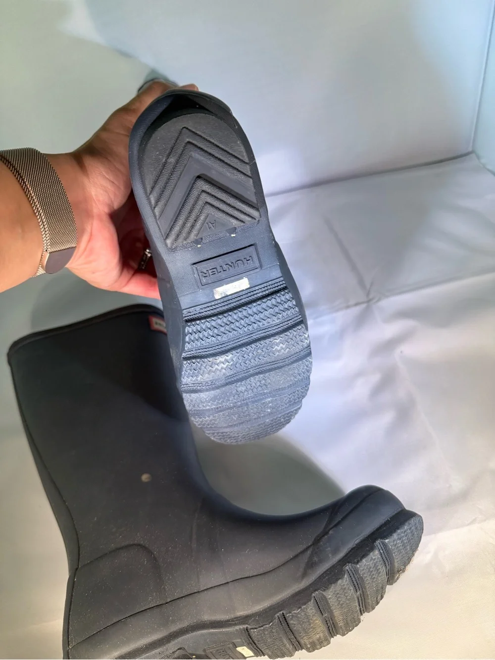 Hunter Tall Rubber Rain Boots in Black